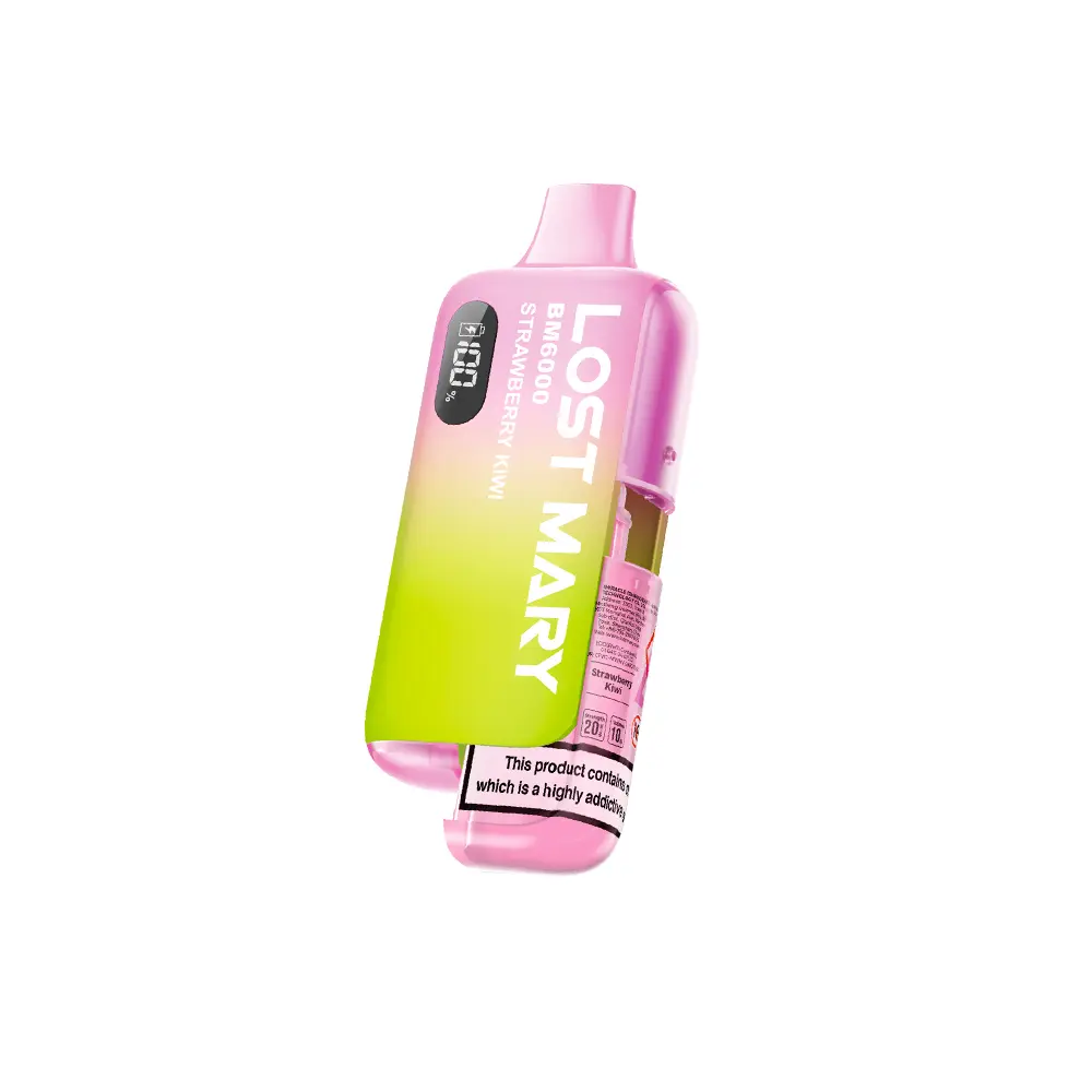 Strawberry Kiwi Lost Mary BM6000 Disposable Vape Kit 20mg